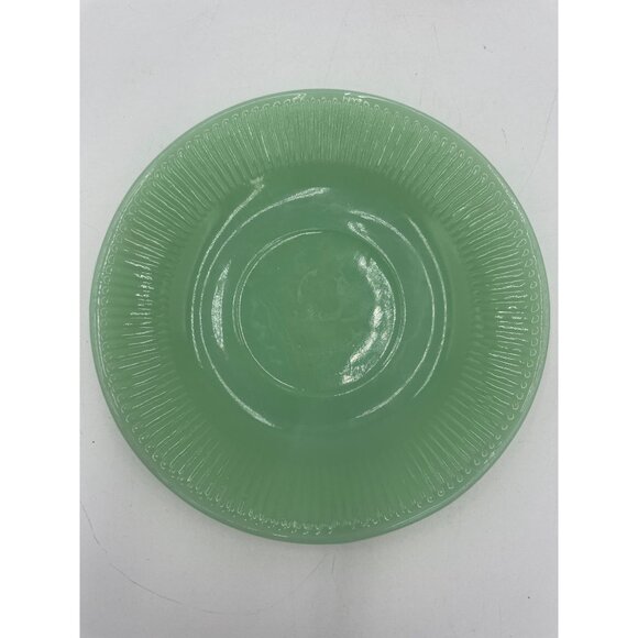 Vintage Green Depression Glass Plate Anchor Hocking - Picture 3 of 4
